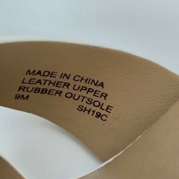 New Michael Michael Kors Leather Open-toe Pumps White Ankle Wrap 9 - Picture 6 of 12